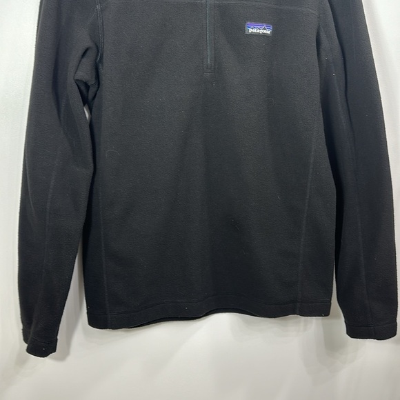 Patagonia Men’s Fleece 1/4 zip jacket black size small. - Picture 3 of 9